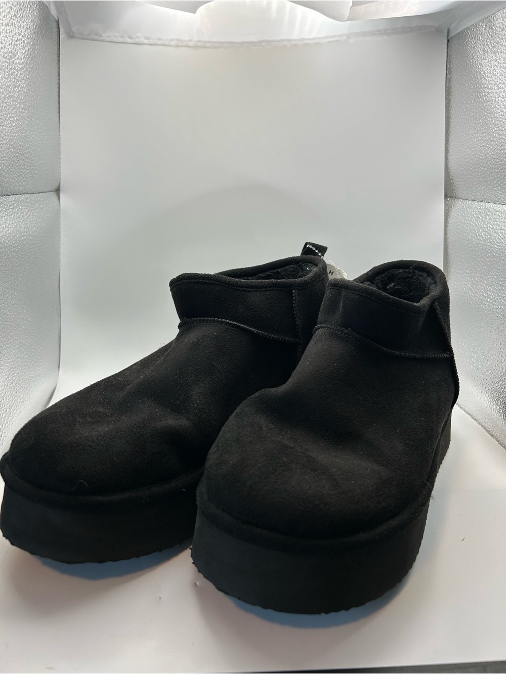 Madden Girl Black Platform Mini Boots 🖤
